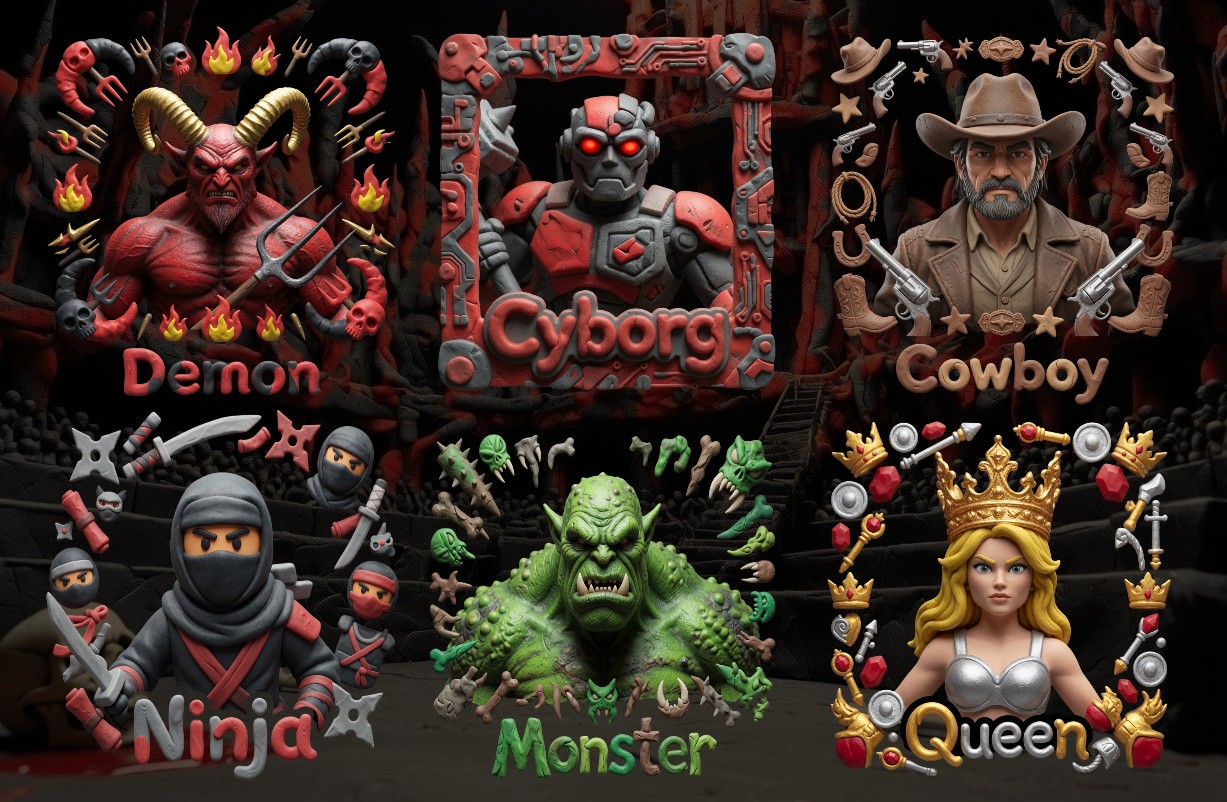 DM Play Doh Fighters